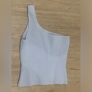 Aritzia Babaton Sculpt Knit One-Shoulder Full Length Tank